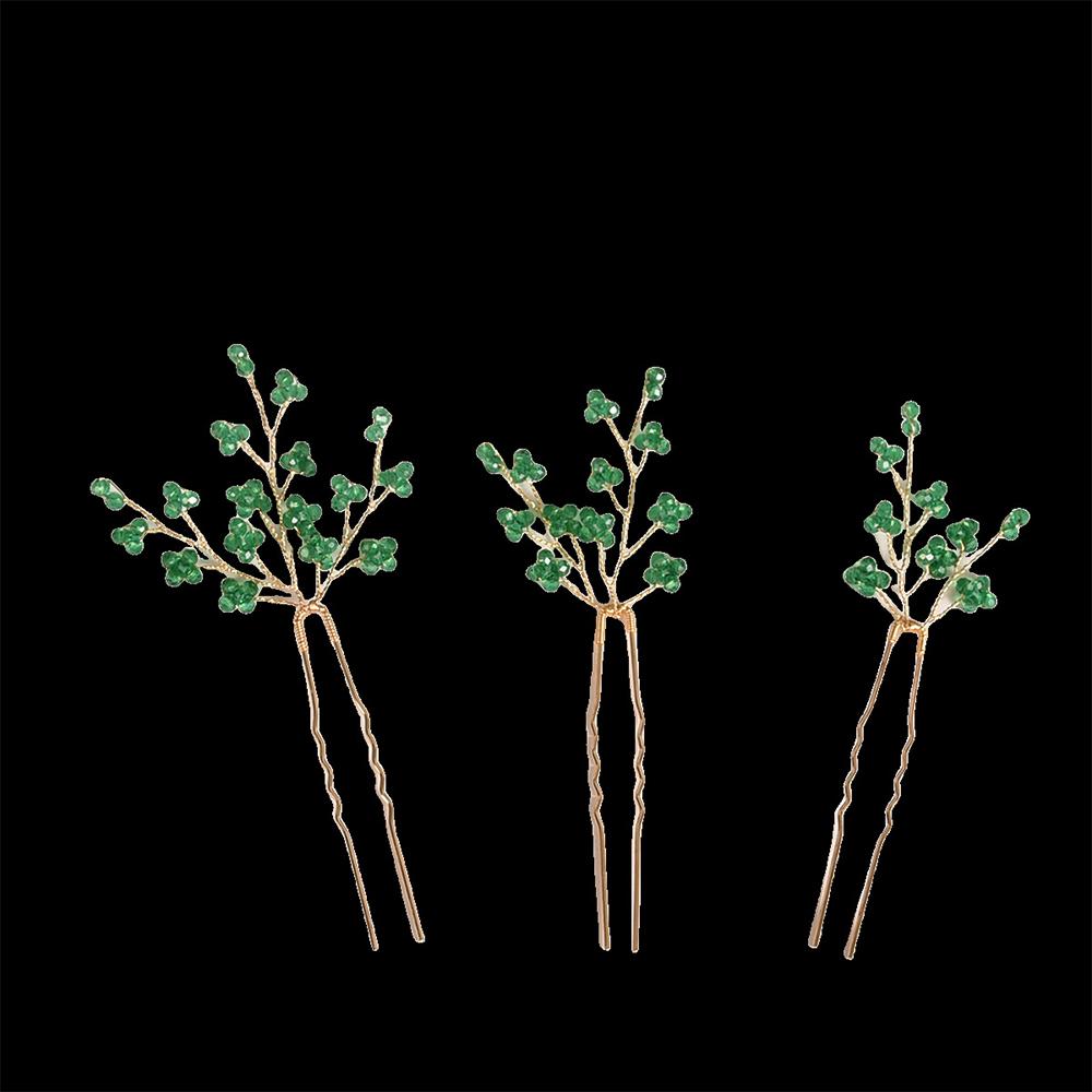 U-förmige Perlen-Haarnadeln Handgefertigter Brautschmuck Vintage Haargabel für Frauen