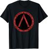 Spartan Warrior Lambda Symbol Shield T-Shirt