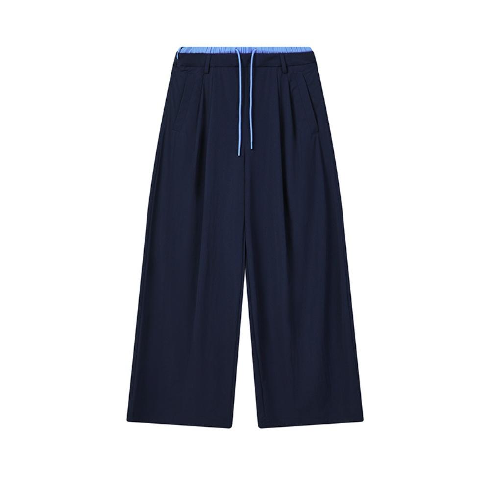 FILA Heritage Fashion Versatile Casual Pants Women bottoms Cigarette-Blue F11W628804FDB M