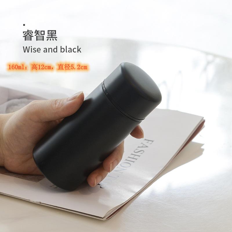 Mini Water Bottle 160ML Micro Vacuum Insulation Metal Thermos Bottle Leak Proof and Spill ProofSuitable for Beverages Coffee Tea