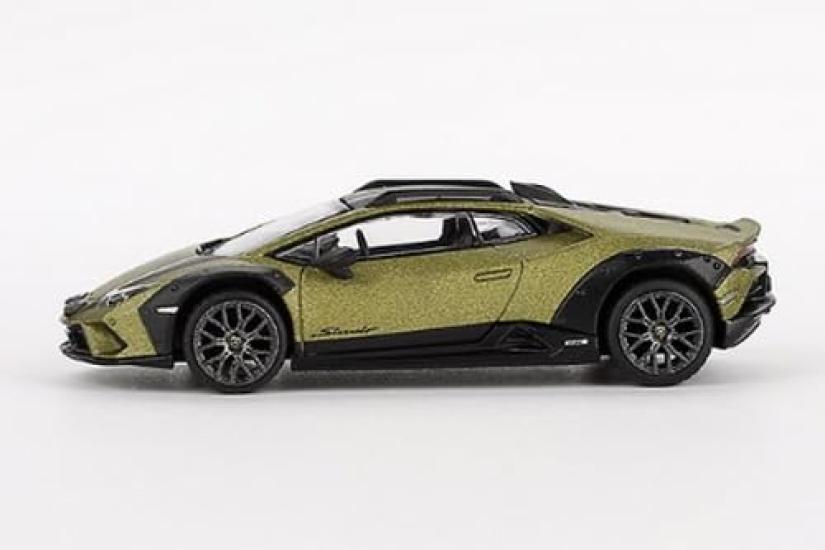 MINI GT Scale Lamborghini Huracan Sterrato Verde Gea Matt Drive Finished Product 1/64 (Matte Green) Right-Hand
