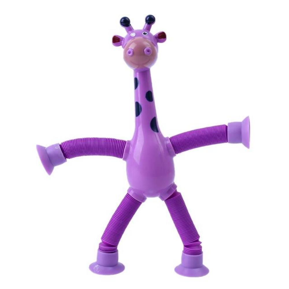 Children Suction Cup Giraffe Toys  Relief Telescopic Giraffe Toy Sensory Bellows Toys Anti-stress Squeeze Toy Toy  Kawaii