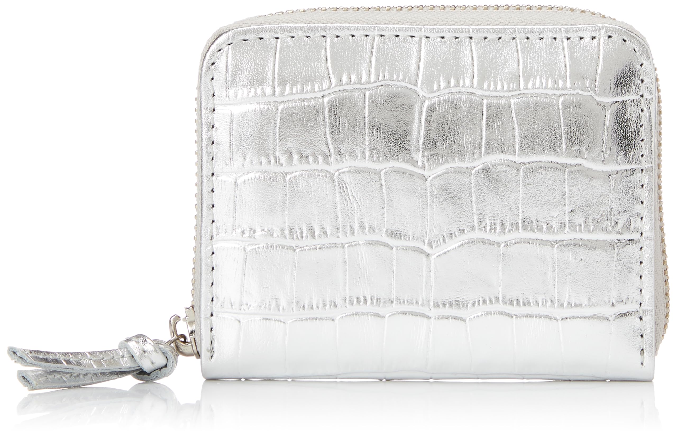 

Metallic Crocodile Accordion Card Wallet