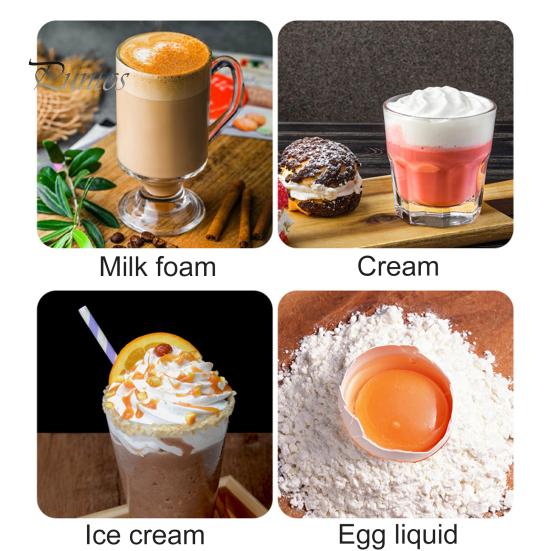 Handheld Milk Frother Electric Foam Maker Rechargeable Stainless Steel Whisk Drink Mixer Versatile Mixing Tool for Lattes Cappuccino Matcha