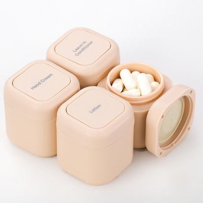 3Pcs Magnetic Storage Boxes Travel Containers BPA Free Leak Resistant Portable Shampoo Conditioner