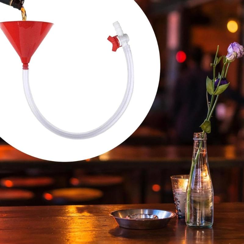 Multifunctional Party Funnel For Beer Beverages Water Portable Design Plastic Construction Drinking Tool With Valves