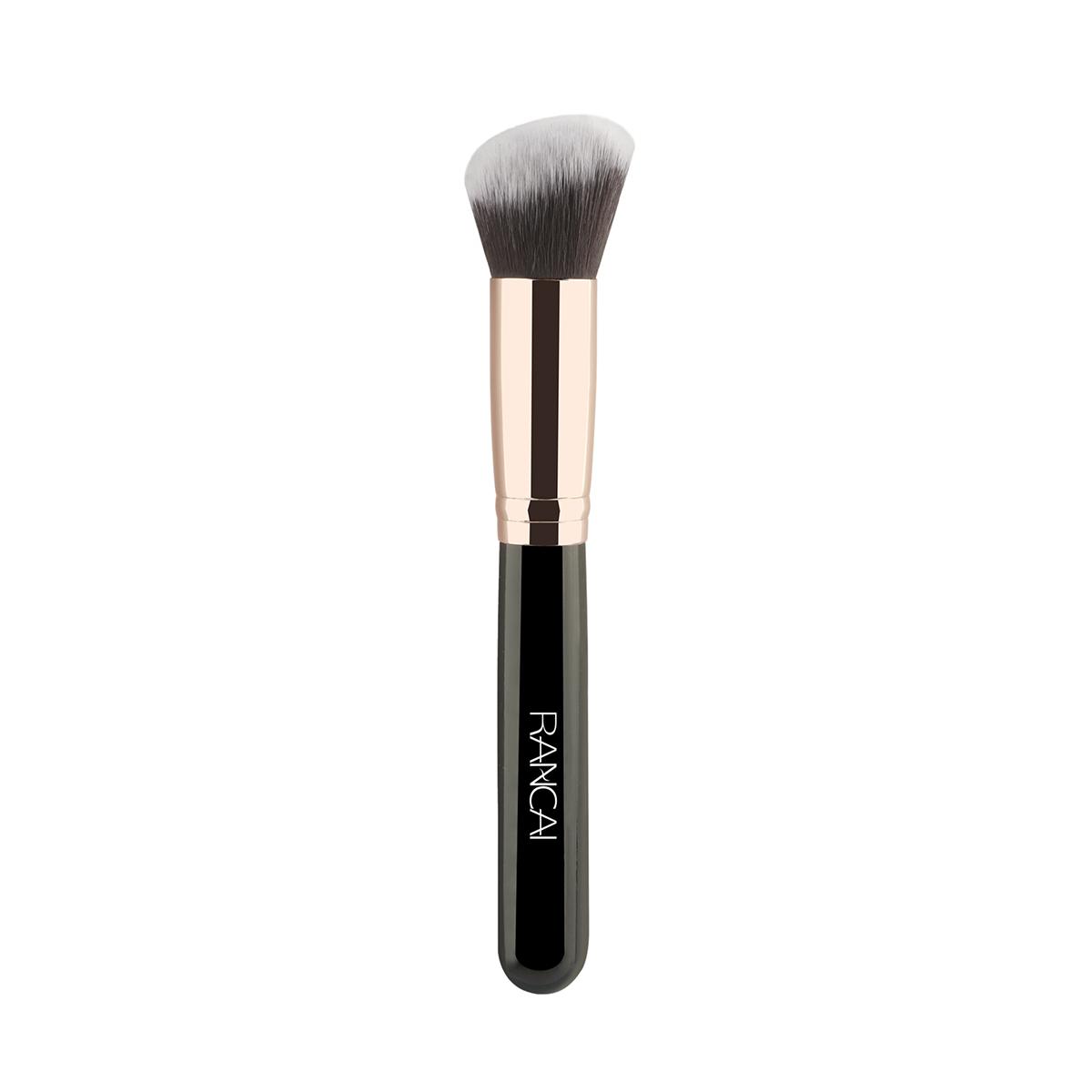 1pcs Professional Makeup Brush Set, Premium Synthetic Foundation Brush Blending Powder Tapered Kabuki Liquid Foundation Makeup B чёрный