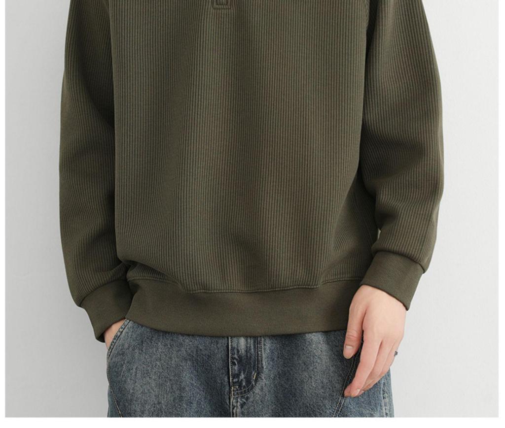 Herbst Neuankunft Übergröße Herren Stehkragen Übergroßer Cardigan Hoodie Jacke mit Lässiger Stimmung