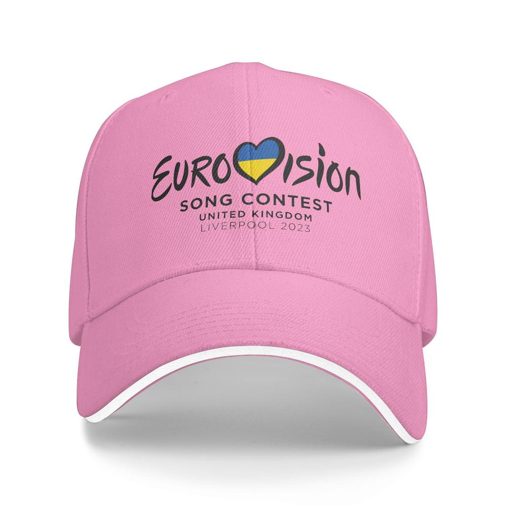 Eurovision Song Contest 2023 Logo Baseball Cap Outdoor Sport Sunscreen Trucker Hat Female Male y2k Cute Snapback Cap