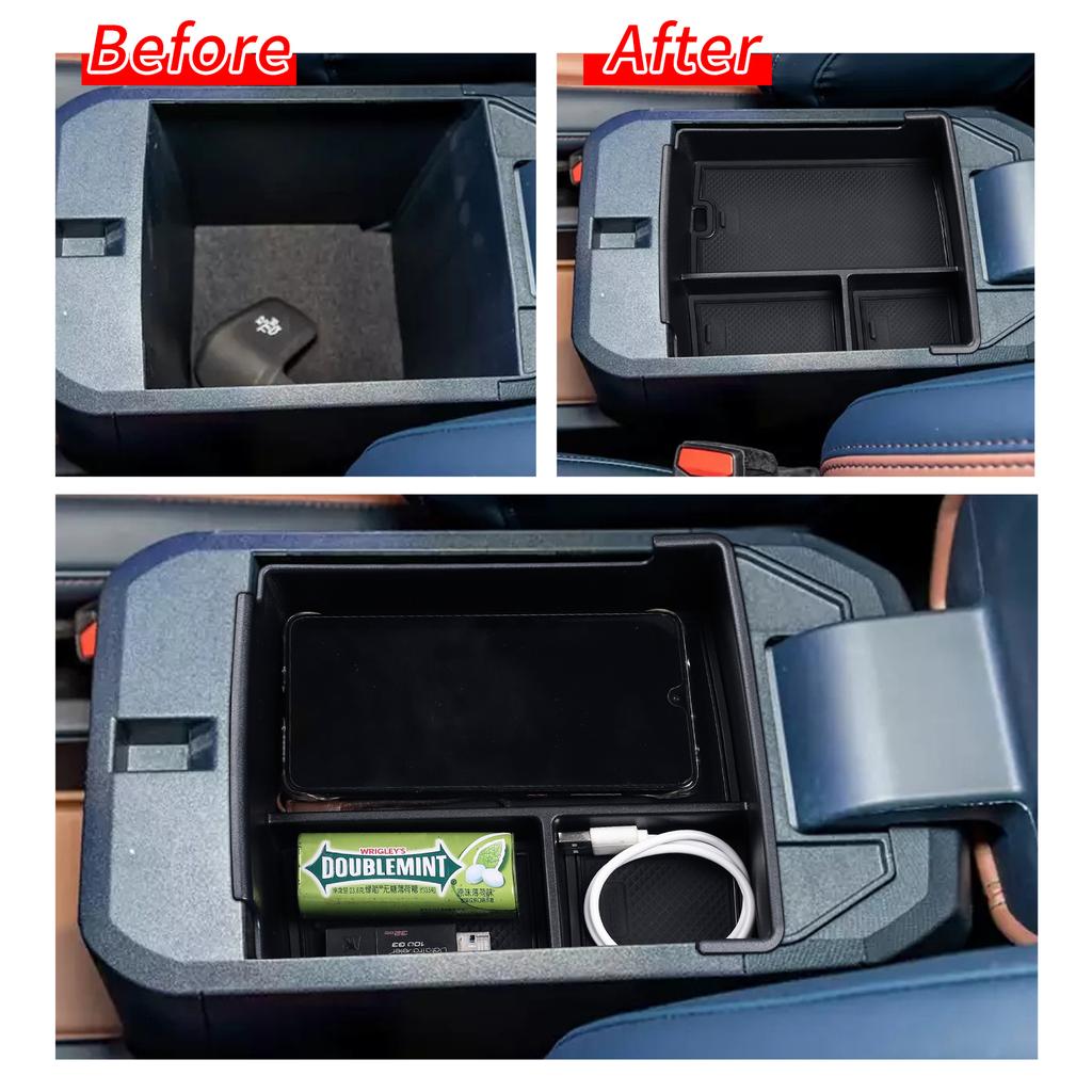 Für Ford Maverick 2025+ Auto Armlehnen Aufbewahrungsbox Mittelkonsole Organizer Ablage Zentrales Aufräumen Innenraumzubehör