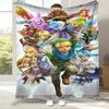 Retro Z-Zelda Cartoon Link Games Flannel Blanket,Ultra Soft Warm Plush Throw for Home Bedroom Bed Sofa Cover Camping Picnic kid