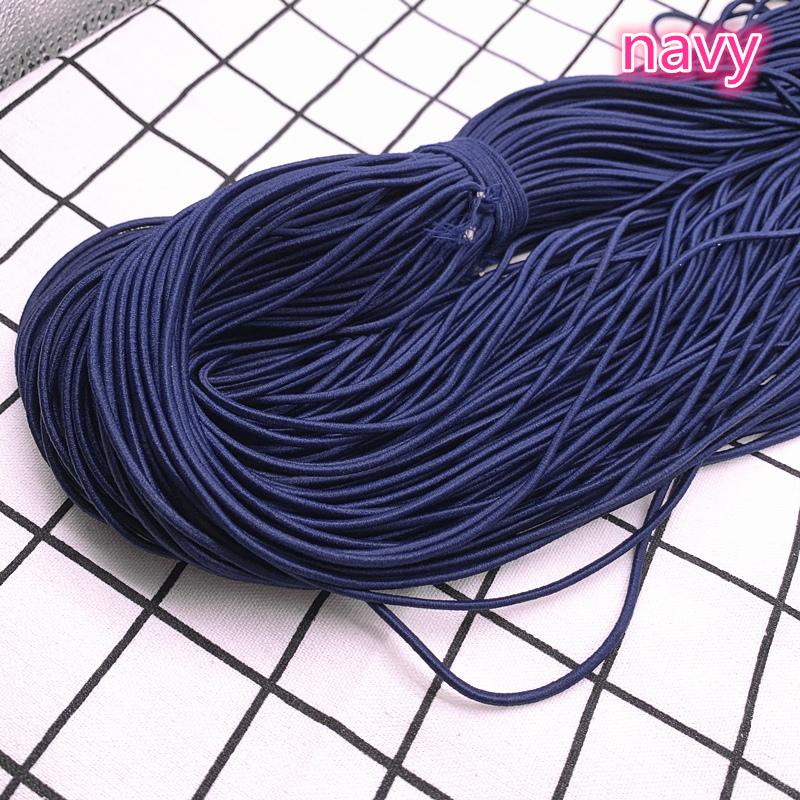 5 Yards 2,0 mm 2,5 mm Hochelastisches Rundes Gummiband Gummiband Elastische Schnur DIY Zubehör
