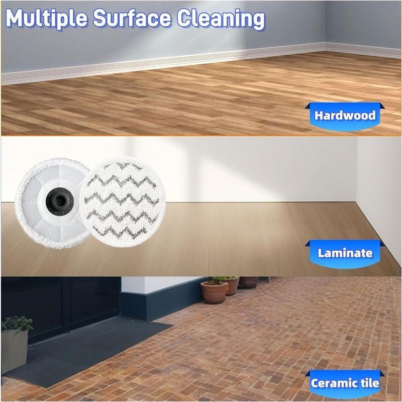A84X-Mop Pads For Bissell Spinwave Smartsteam Scrubbing Steam Mop 3897A 3712C 3712W Rotating Mop Replacement Pads
