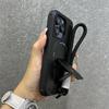 Popular Cool Rugged For Magsafe Charging Case For iPhone 17 Air 16E 15 14 13 12 Pro Max Wrist Strap Hidden Stand Anti-Drop Cover
