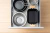 Ishigaki Delish Life Cast Iron Compact Tempura IH 4568 Pot, Square, Compatible,