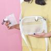Casual Pvc Transparent Clear Women Mini Crossbody Bags Shoulder Bag Handbag Jelly Small Phone Bags With Card Holder