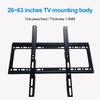 26-63inch TV Wall Mount Bracket Universal Flat Panel TV Frame Adjustable TV Mount Monitor Holder with Level for LCD LED Monitor