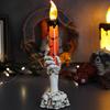 Halloween LED Candle Light Ghost Hand Decoration Safe Flameless Design For Spooky Party Decor Battery Operated