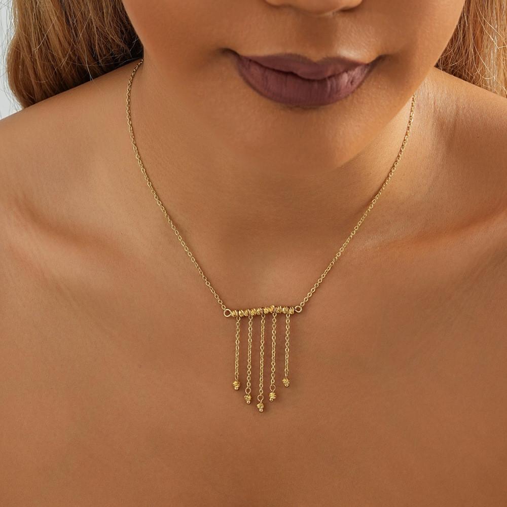 Fashionable Gold Tassel Chain Necklace For Women Captivating Design For Style Autumn