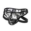 Lace Man Underwear Sexy Men's Panties Thong Lingerie Leg Jock Strap Thongs Tanga Hombre T-back Plus Size Underpants
