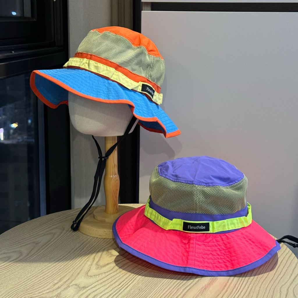 New outdoor quick-drying sun protection cap versatile bucket hat hiking hat sun hat light and breathable big brim tide
