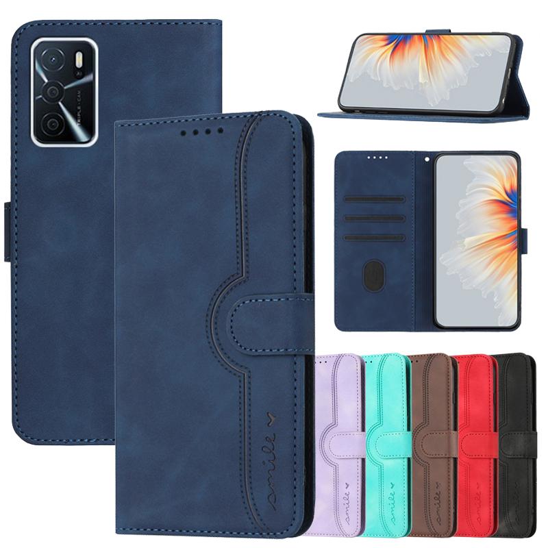 Klapphüllen für OPPO A16s Hülle für OPPO A16 A54 A55 A74 A94 A93 5G A52 A72 A92 Magnetischer Ständer Handys Schutzhülle Brieftasche