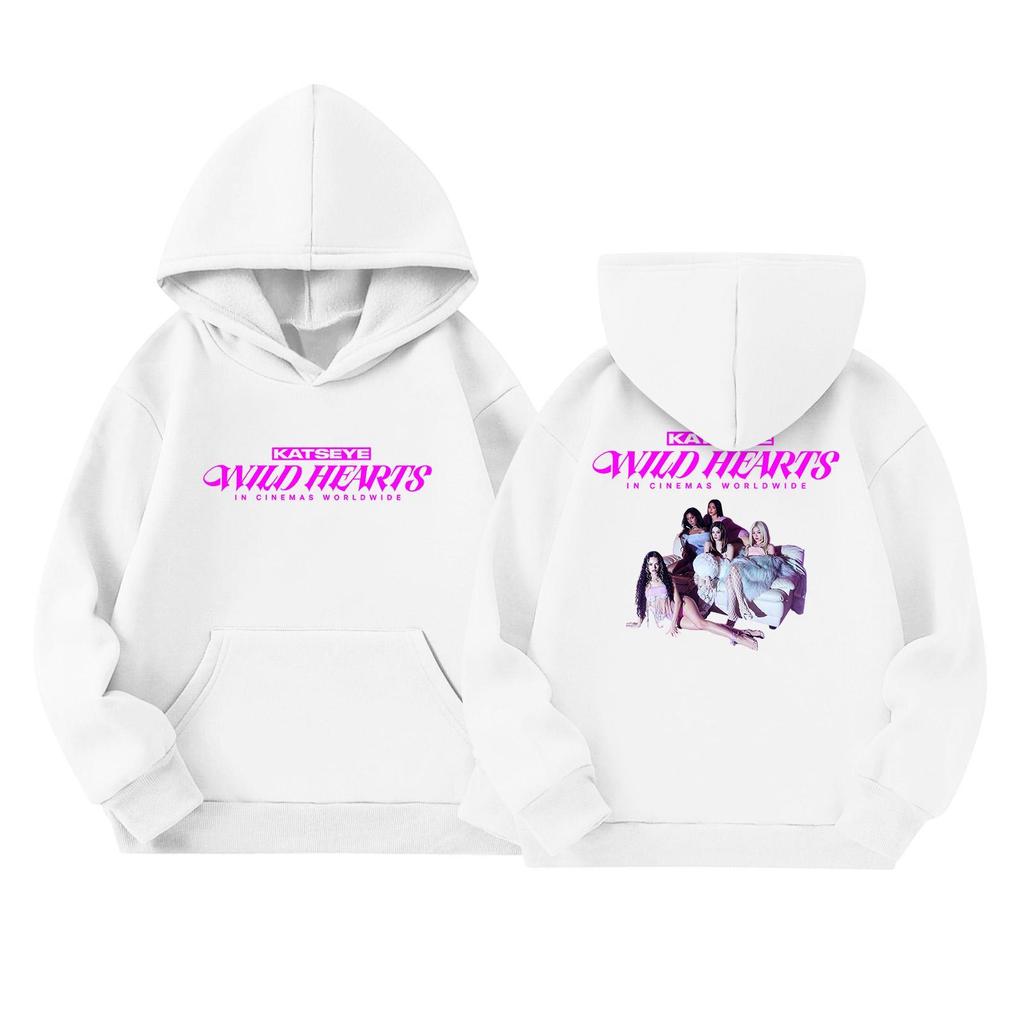 Girls' Long Sleeve Hoodie with Graphic Print and Pockets Casual Pullover Sweatshirt