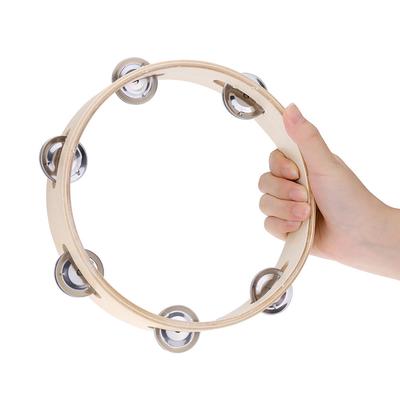 Kinder 8 "Hand Held Holz Headless Tamburin Glocke Jingles für Spiele