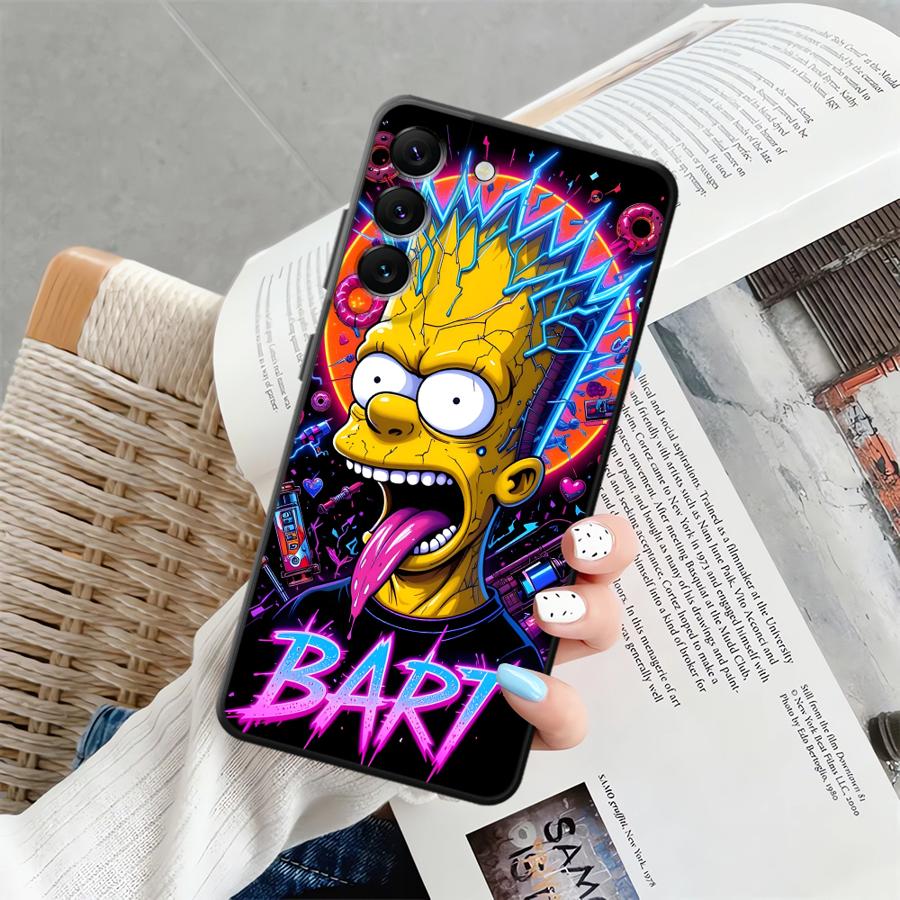 Case for Samsung Galaxy A26 A72 A35 A25 A71 A22 A52 A36 A24 A55 A23 A53 A32 A41 A51 A73 Soft Phone Cover Bart Simpson