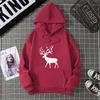 Warm Fleece Sweatshirt Nine-Color Deer Series Unisex Printed Sweatshirt Fleece Autumn And Winter Inner And Outer Wear