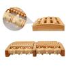 5/6 Row Foot Massage Roller Wood Acupressure Roller Foot Shiatsu Roller  Blood Circulation