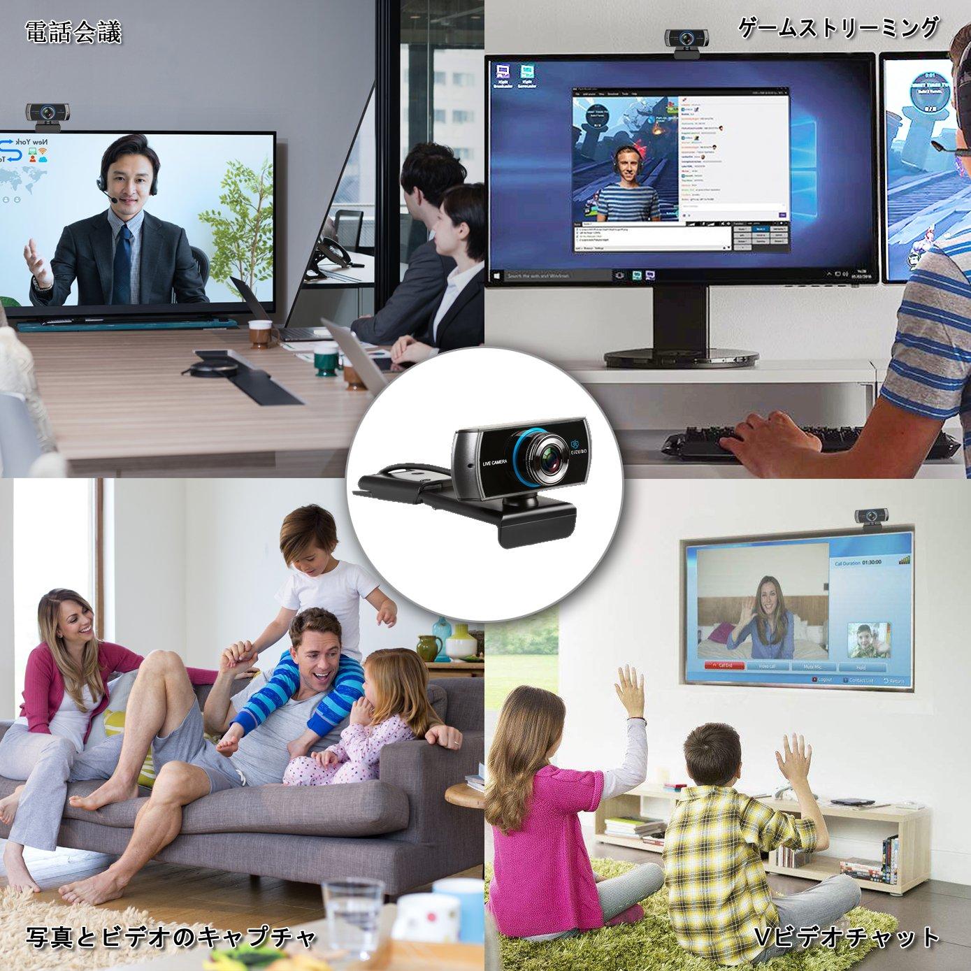 Logitubo HD Webcam 1080P Live Streaming Camera 2MP Dual Microphone