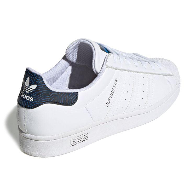 Adidas Originals Superstar Comfortable Daily Low-Top Sneakers Unisex Sneakers Deep-Blue White FY1317