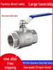 201/304 Stainless Steel Female Thread Ball Valve, Two-Piece, Sizes 1/2", 3/4", 1", 2" (DN15-20)