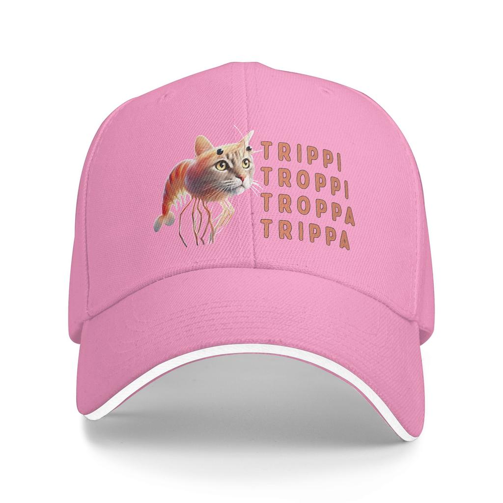 Trippi Troppi Cat Baseball Cap  Street Style Hip Hop Hats Summer Couple Women Kpop Rock Baseball Caps