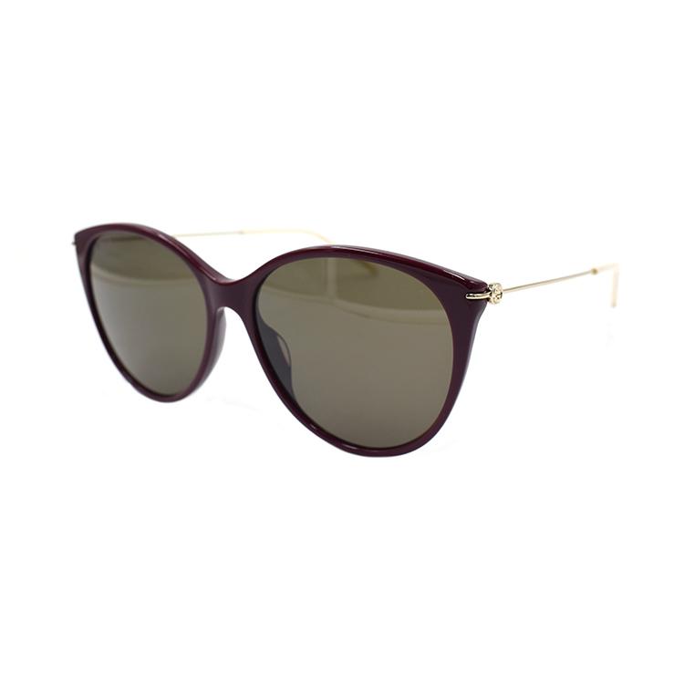 GUCCI Slim Construction Lightweight Holiday Travel Sunglasses GG1268SA Women's Burgundy