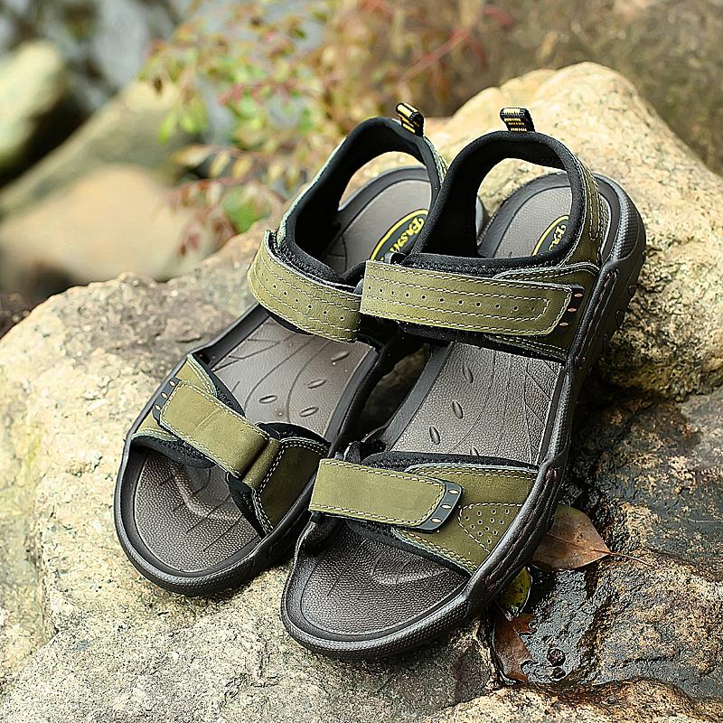 Men Sandals Summer Leisure Beach Holiday Sandals Men Shoes 2024 New Outdoor Wading Shoes Male Retro Comfortable Casual Sandals