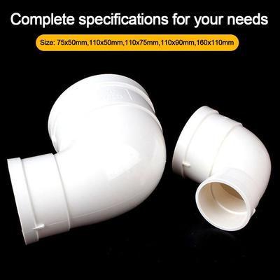 New PVC Pipe Reducing Elbow 2 Way White Pipe Fitting Corner Pipe Fitting Reducing Joint Pipe DIY Frame
