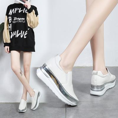Spring New Thick-soled Lazy Shoes Women's One-pedal Sports Shoes Casual and Light Muffin Thick-soled Running Shoes