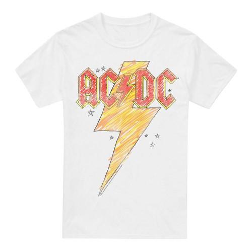 AC/DC Mens Sketch Bolt T-Shirt