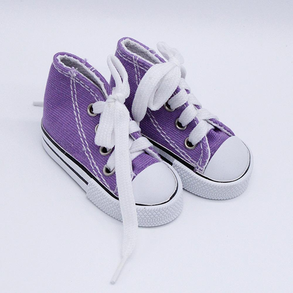 7.5cm Canvas Shoes for 13 BJD Dolls Fashion Mini Casual Shoes DIY Handmade 60cm Doll Accessories 1 Pair