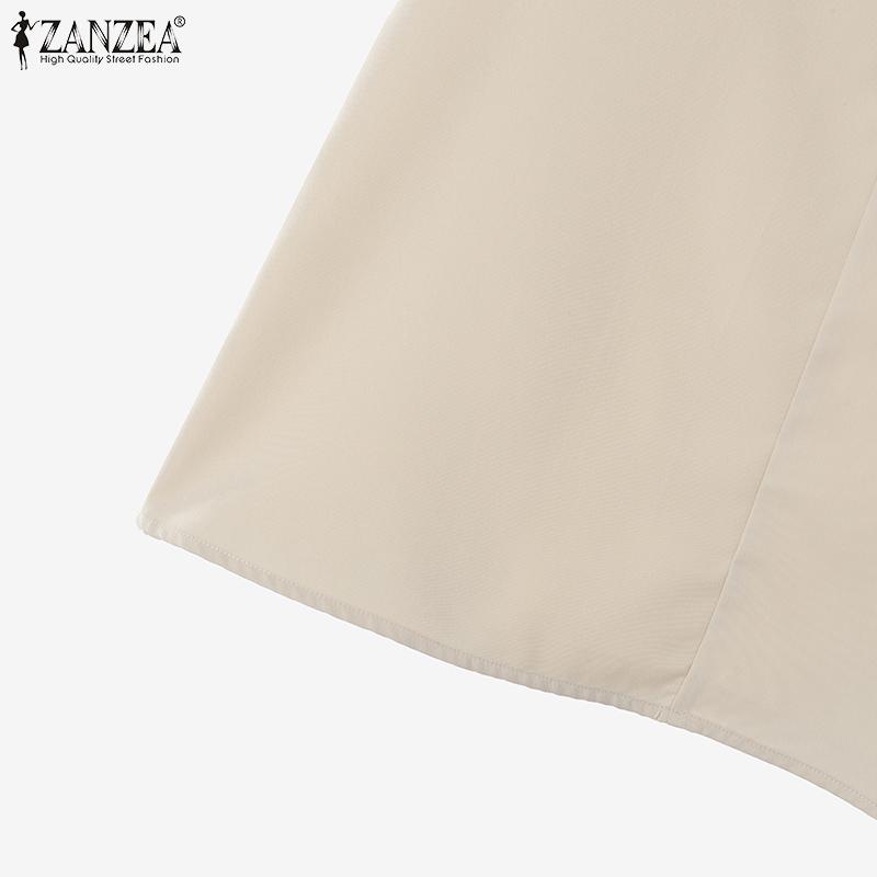 ZANZEA Women Summer V-Neck Short Sleeve Lace Vest Shorts Sets