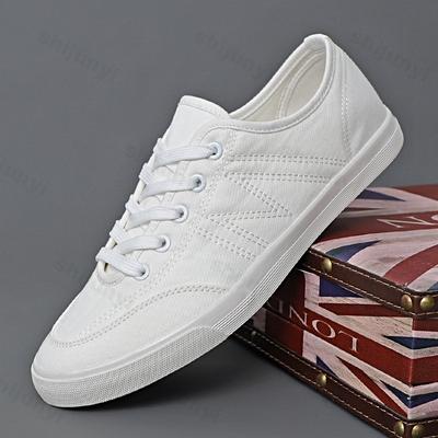 Mode Herbst Herren Freizeitschuhe Stoff Schnürschuhe Flache Schuhe 2025 Neue Herren-Sneaker Luxus-Design Canvas-Schuh Klassiker Herren Zapatillas Hombre