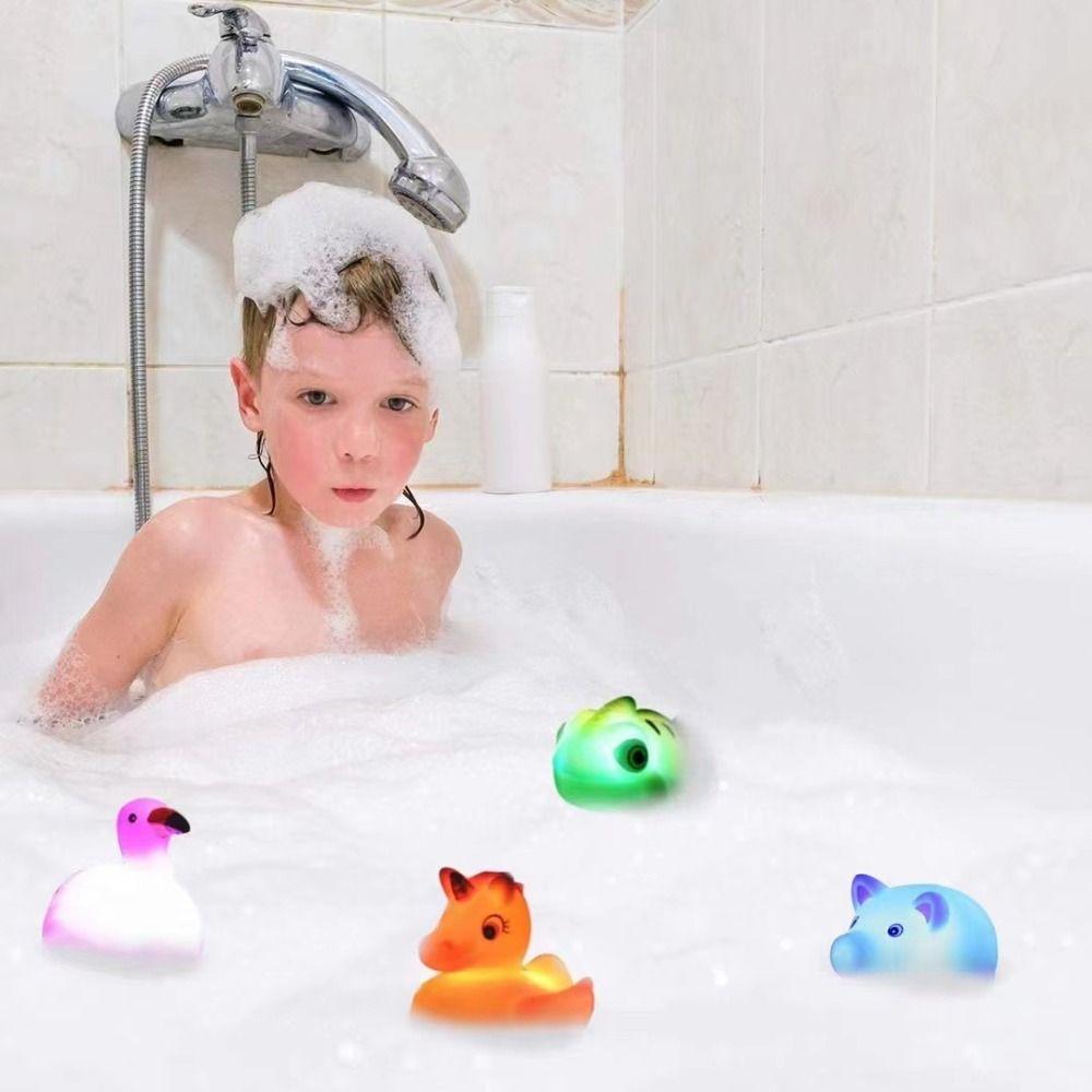 Induction Dinosaur Bathtub Toys Water Play Light-Up Floating Toy Floating Bath Toys  Children