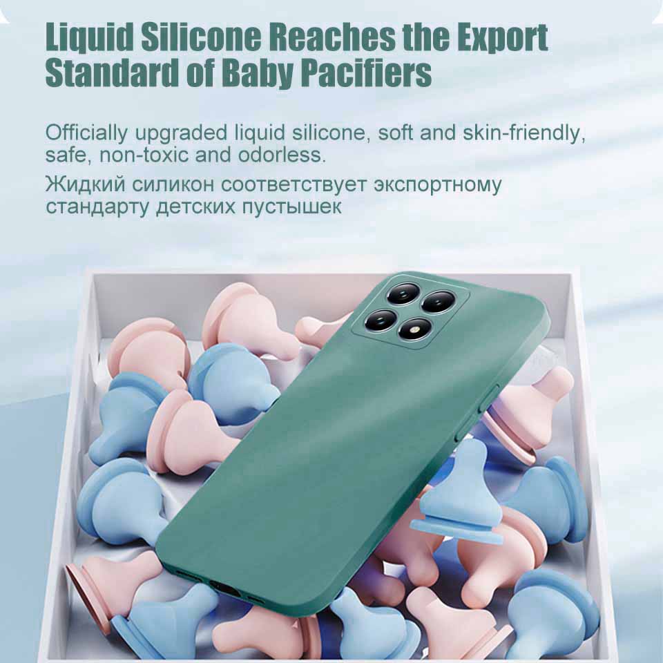Liquid Silicone Soft Phone Case Cover for Xiaomi 14T / 14T Pro Redmi 14C 4G