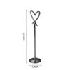 Heart-Shaped Stainless Steel Table Card Holder for Weddings, Restaurants, or Banquets.