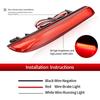 2pcs LED Rear Bumper Reflector For Honda Insight CR-Z 2010-2014 CR-V 2012-2014 FIT Acura TSX Wagon 2018-up Tail Stop Brake Light