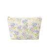 New Floral Quilted Large Plaid Cosmetic Bag Large-capacity Three-dimensional Hand-held Bubble Grid Fashion Pleated Storage Toiletry Bag