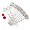 50pcs Heart Shape Photo Card Holders Round Shape Paper Note Holders  Table Display