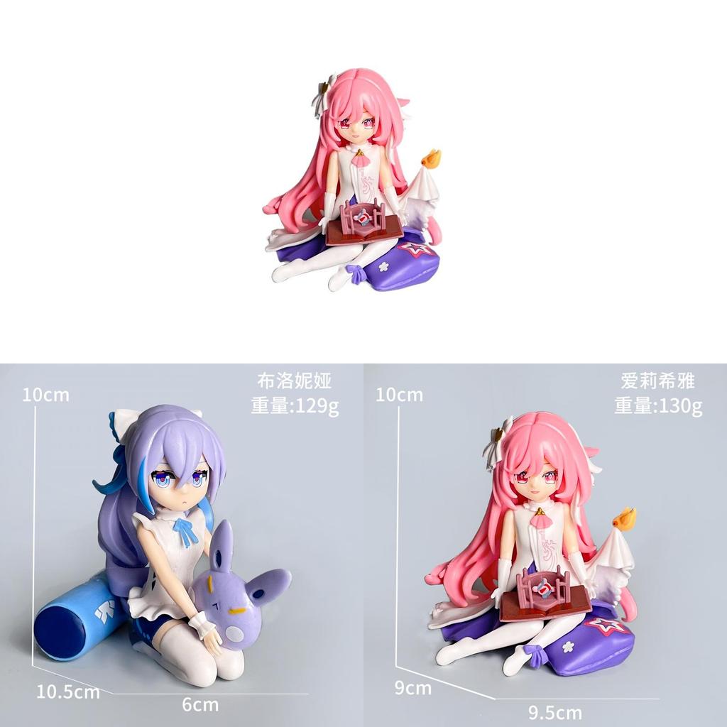 Honkai Impact 3 Bronya Elysia Chibi Pvc Model With Detachable Parts For Collectors Display